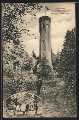 AK Dannenfels /Donnersberg, Gasthof Waldhaus, Ludwigsturm