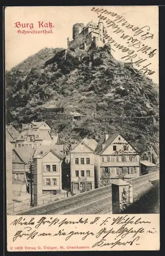 AK St. Goarshausen, Burg Katz