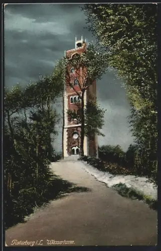 AK Ratzeburg i. L., Blick zum Wasserturm