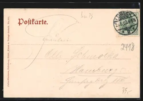 AK Ratzeburg, Ortsansicht mit Wasserturm