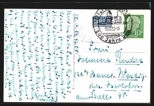 AK Kulpin, Gemischtwarengeschäft von Karl Gernot, Windmühle, Uferpartie