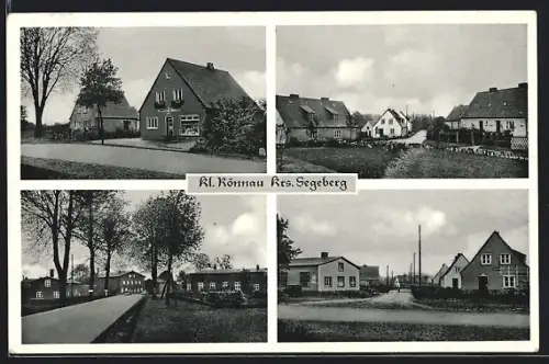 AK Kl. Rönnau /Krs. Segeberg, Strassenpartie mit Geschäft