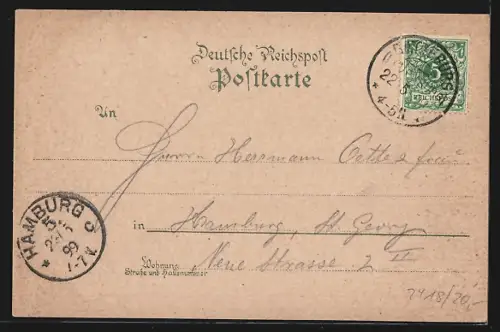 Lithographie Ratzeburg, Panorama und Wappen