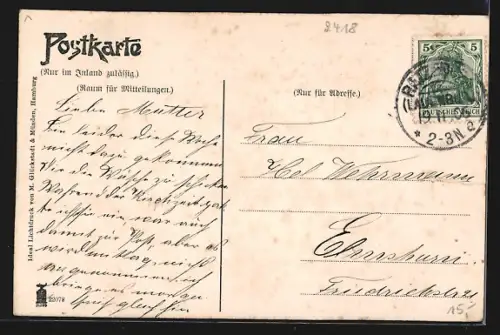 AK Ratzeburg, Herrenstrasse mit Soldaten