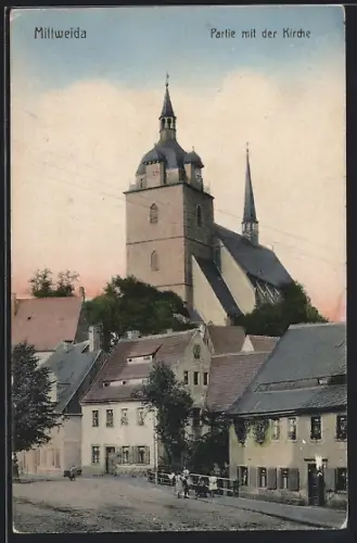 AK Mittweida, Partie mit der Kirche