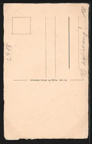 Künstler-AK Ratzeburg i. L., Dom, Löwendenkmal