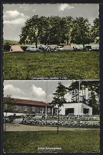 AK Gudow i. Lbg., Campingplatz, Polizei-Erholungsheim