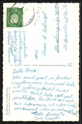 AK Gudow i. Lbg., Campingplatz, Polizei-Erholungsheim