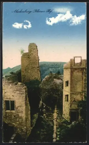 AK Madenburg, Kleiner Hof, Burgruine