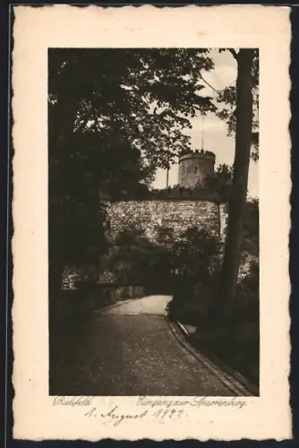 AK Bielefeld, Eingang zur Sparrenburg