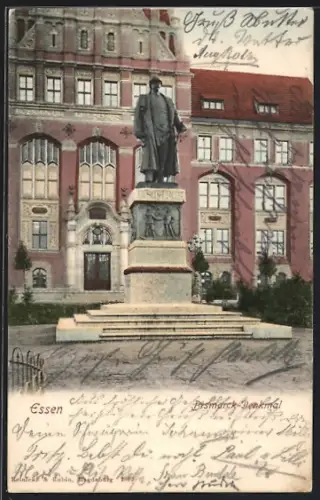 AK Essen / Ruhr, Bismarck-Denkmal