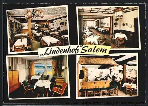 AK Salem bei Ratzeburg, Hotel Pension Lindenhof, Gastraum, Restaurant, Bar