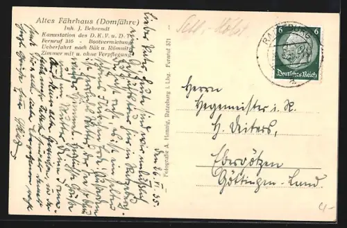 AK Ratzeburg i. Lbg., Altes Fährhaus, Dom
