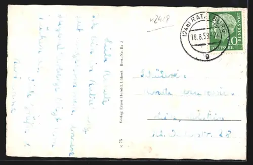 AK Ratzeburg, Markt, Ratzeburger See, Beim Wasserturm, An der Fischerei