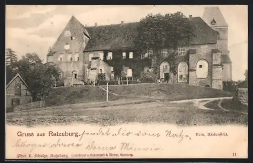 AK Ratzeburg, Dom, Rückansicht