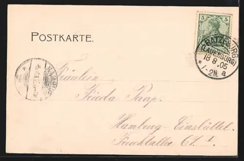 AK Ratzeburg, Blick auf See und Ufer