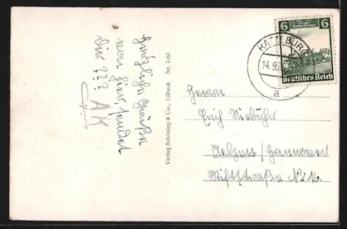 AK Ratzeburg i. Lbg., Hotel Neues Fährhaus, Ansicht vom Wasser