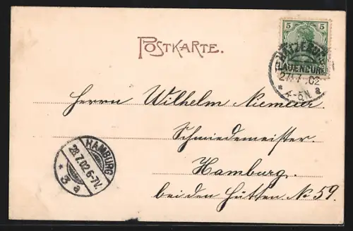 AK Ratzeburg, Blick auf Stadt und See