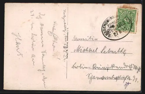 AK Ratzeburg i. L., Blick auf Dom und See