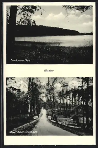 AK Gudow, Gudower See, Büchener Chaussee