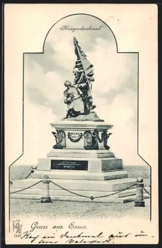 AK Essen / Ruhr, Kriegerdenkmal