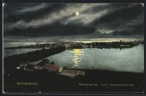 AK Ratzeburg, Panorama vom Wasserturm