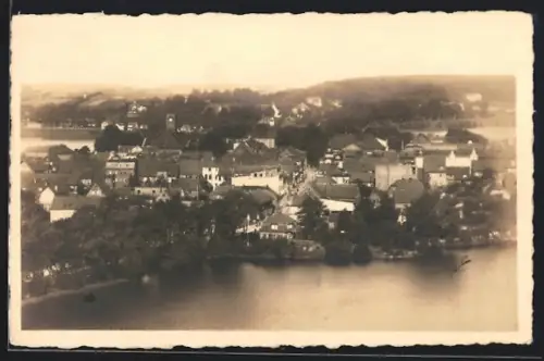 AK Ratzeburg, Stadtansicht mit See