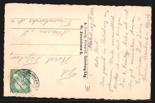 AK Ratzeburg, Stadtansicht mit See