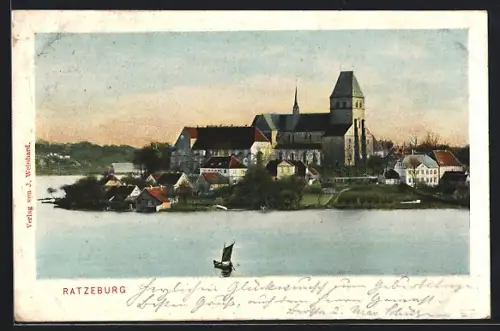 AK Ratzeburg, Dom und Stadtansicht