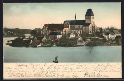 AK Ratzeburg, Dom und Stadtansicht