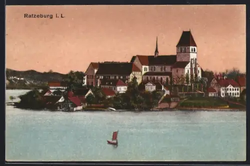 AK Ratzeburg i. L., Dom und Stadtansicht