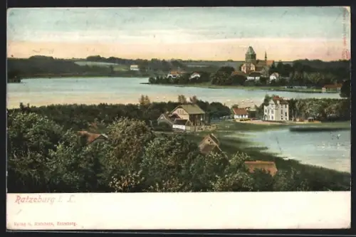 AK Ratzeburg i. L., Blick zum Ort