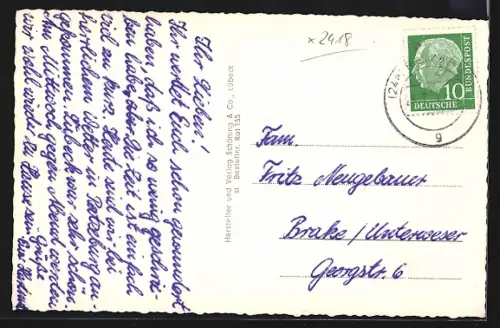 AK Ratzeburg, Jugendherberge, Dom, Fischereiydl, Denkmal Heinrichs des Löwen