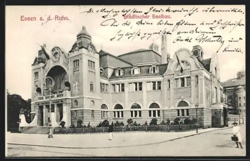 AK Essen a. d. Ruhr, Städtischer Saalbau