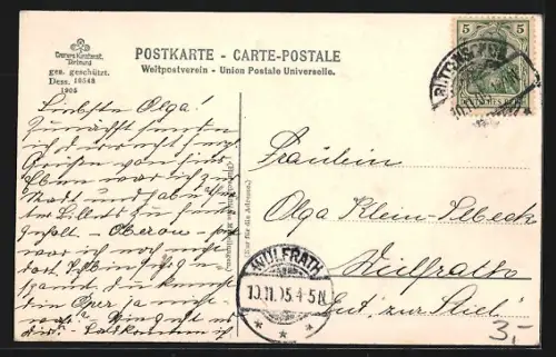 AK Essen, Partie im Stadtgarten