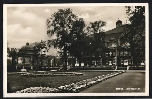 AK Essen, Partie im Stadtgarten