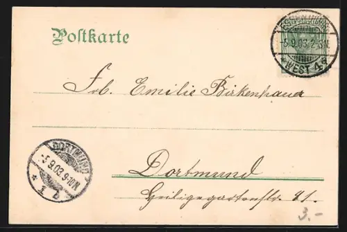 AK Essen a. d. Ruhr, Partie aus dem Stadtgarten