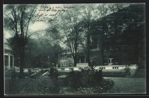 AK Essen a. d. Ruhr, Im Stadtgarten