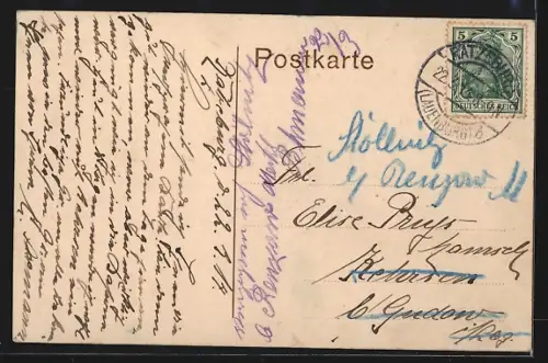 AK Ratzeburg, Seepromenade bei der Badeanstalt