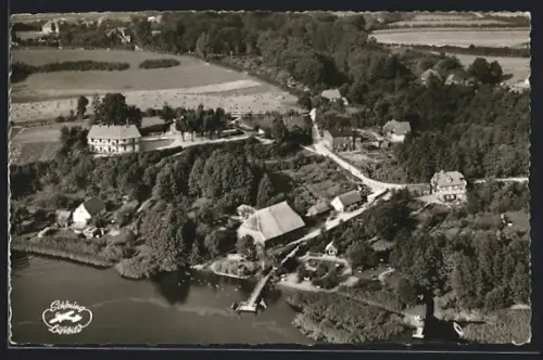 AK Ratzeburg, Ortsansicht vom Flugzeug aus