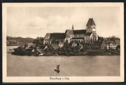 AK Ratzeburg i. Lbg., Blick zum Ort