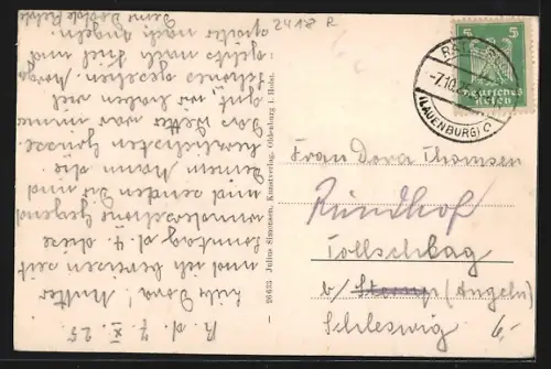 AK Ratzeburg i. Lbg., Blick zum Ort