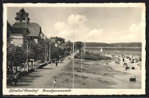 AK Niendorf / Ostseebad, Strandpromenade