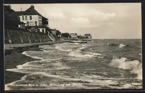 AK Wyk a. Föhr, Brandung am Strand