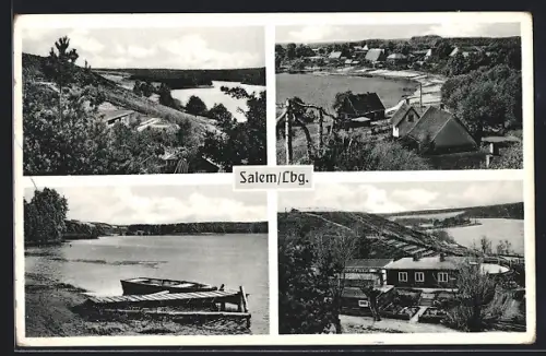 AK Salem /Lbg., Jugendherberge, See, Ortsansichten