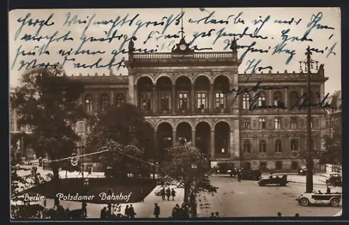 AK Berlin-Tiergarten, Potsdamer Bahnhof