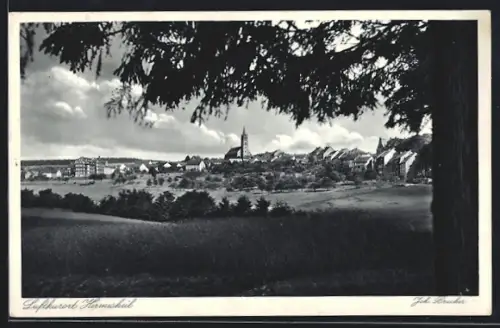 AK Hermeskeil, Ortsansicht mit Kirche