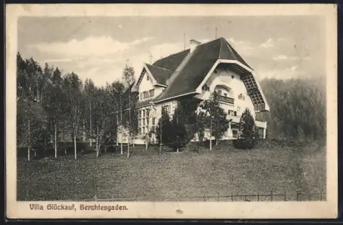 AK Berchtesgaden, Hotel Villa Glückauf