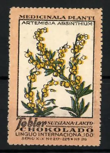Reklamemarke Tobler Schokolade, Medicinala Planti, Artemisia Absinthium