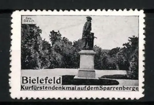 Reklamemarke Bielefeld, Kurfürstendenkmal auf dem Sparrenberge
